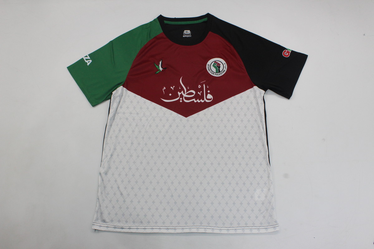 AAA Quality Palestine 23/24 Special Red/White Soccer Jersey